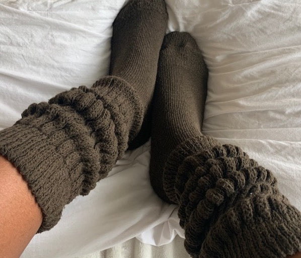 Coffee Bean Slouch Sock