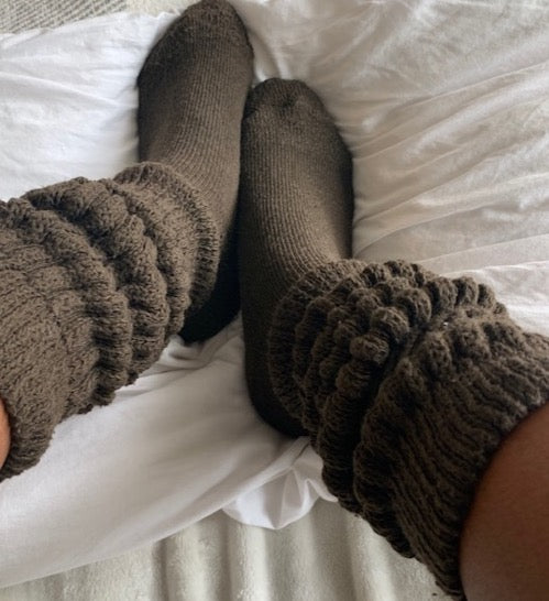 Coffee Bean Slouch Sock