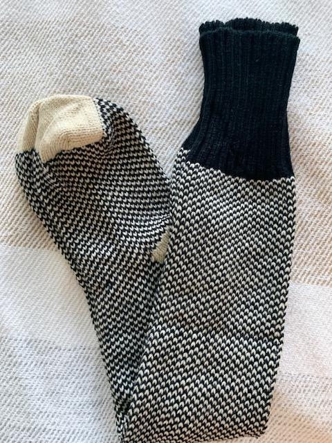 Speckled Noir Cozy Socks