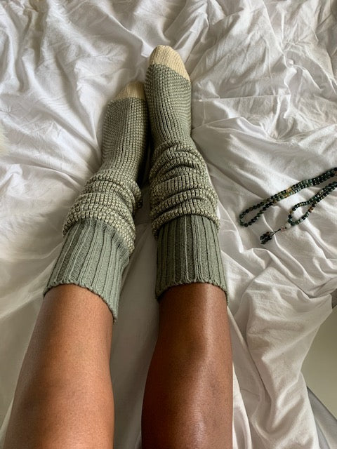 Feelin Jaded Cozy Socks