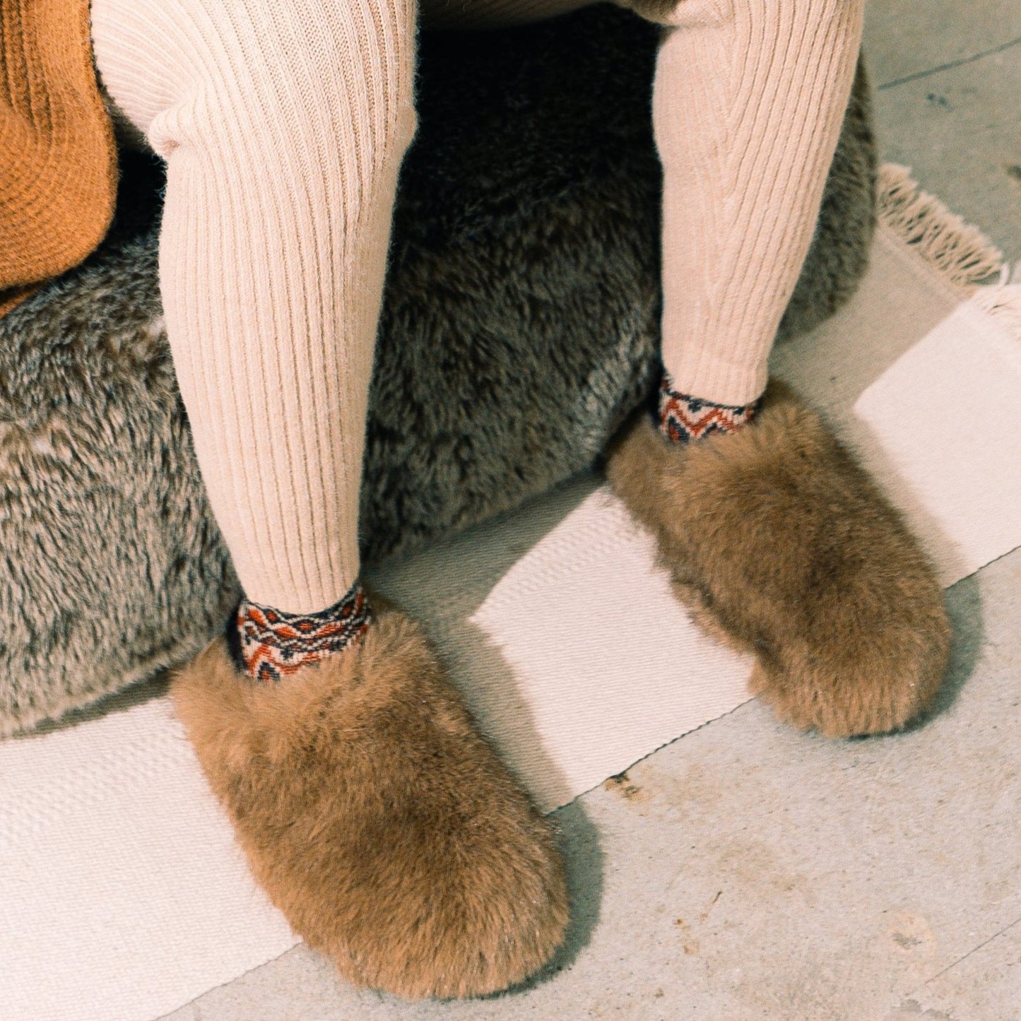 Keep Me Warm Fur Slippers