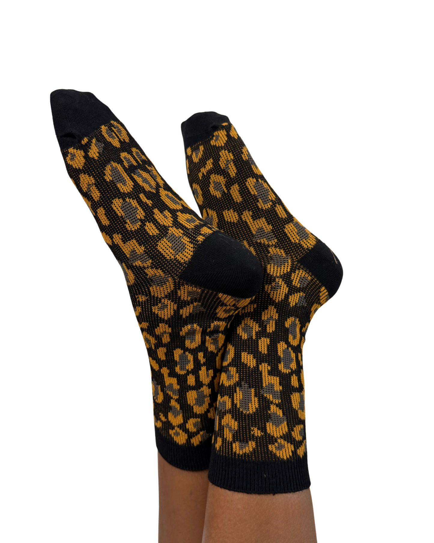 NOIR LEOPARD SOCKS