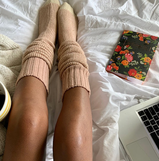 Rose Gold Cozy Socks